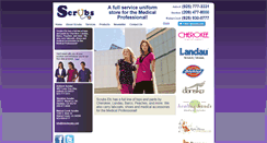Desktop Screenshot of ineedscrubs.com